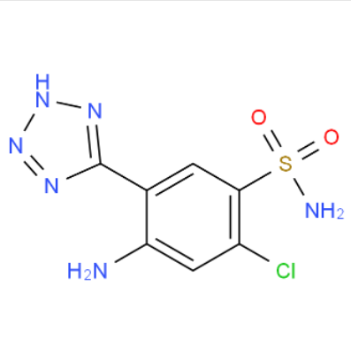 5-(2-氨基-4-氯-5-苯磺酰胺)-1H-四唑