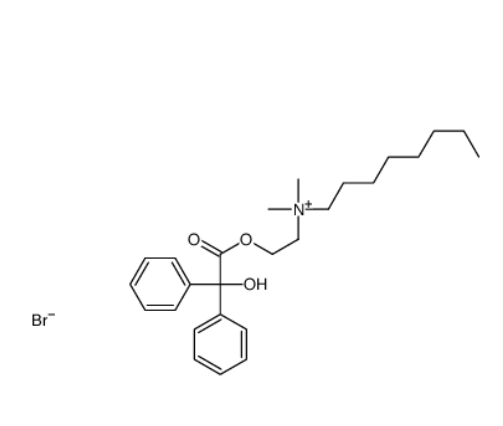 [2-[hydroxydiphenylacetoxy]ethyl]dimethyloctylammonium bromide