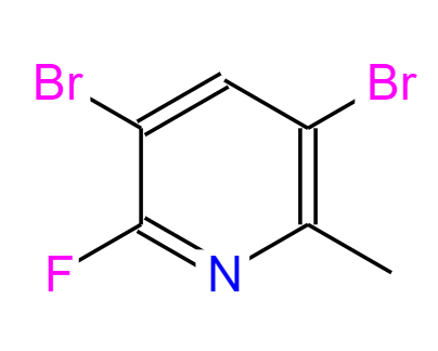 2-氟-3,5-二溴-6-甲基吡啶