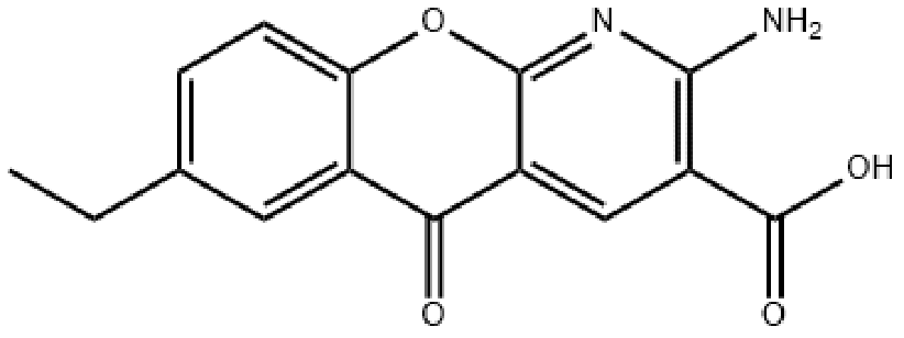 2-氨基-7-乙基-5-氧代-5H-[1]苯并吡喃并-[2,3-b]吡啶-3-羧酸