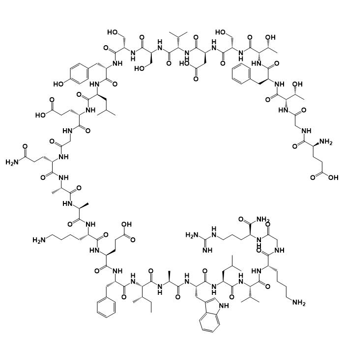 GLP-1 (9-36) amide (human, bovine, guinea pig, mouse, porcine, rat) 161748-29-4.png