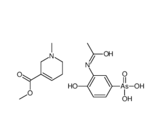 (3-acetamido-4-hydroxyphenyl)arsonic acid,methyl 1-methyl-3,6-dihydro-2H-pyridine-5-carboxylate