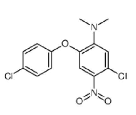 5-chloro-2-(4-chlorophenoxy)-N,N-dimethyl-4-nitroaniline