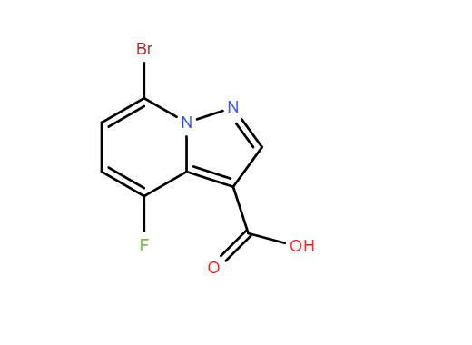 7-溴-4-氟吡唑并[1,5-A]吡啶-3-羧酸