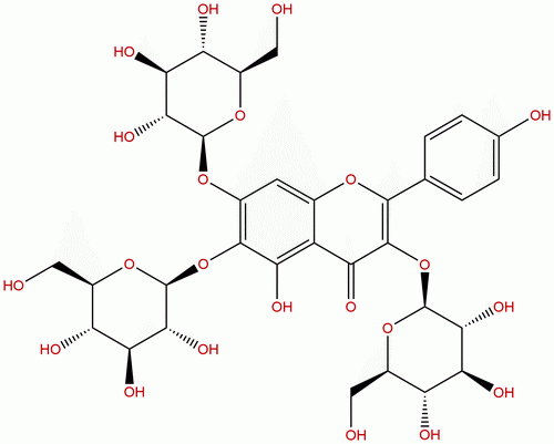 6-羟基山奈酚-3,6,7-三-O-葡萄糖苷