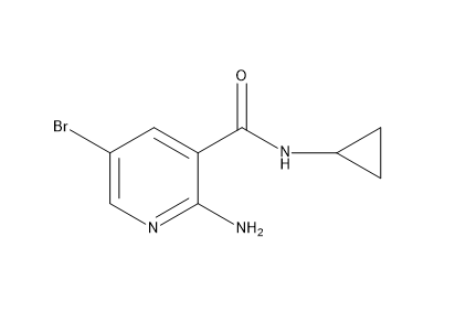 3-Pyridinecarboxamide,2-amino-5-bromo-N-cyclopropyl-(9CI)