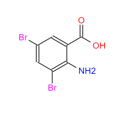 609-85-8；2-氨基-3,5-二溴苯甲酸