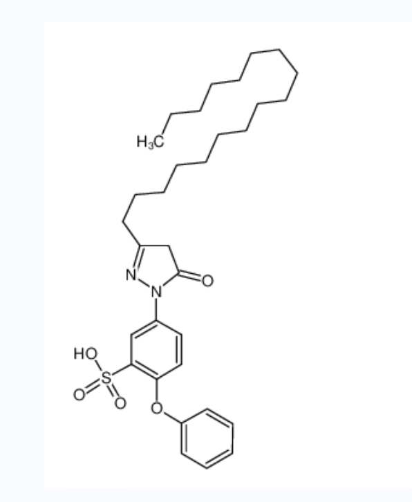 1-(3-磺基-4-苯氧基)-苯基-3-十七烷基-吡唑啉-5-酮