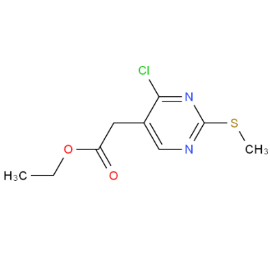 4-氯-2-甲基硫代-5-嘧啶乙酸乙酯