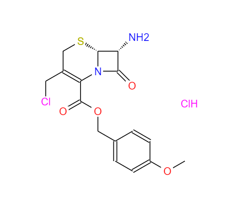 7-氨基-3-氯甲基-3-头孢唑啉-4-羧酸对甲氧苄盐酸盐