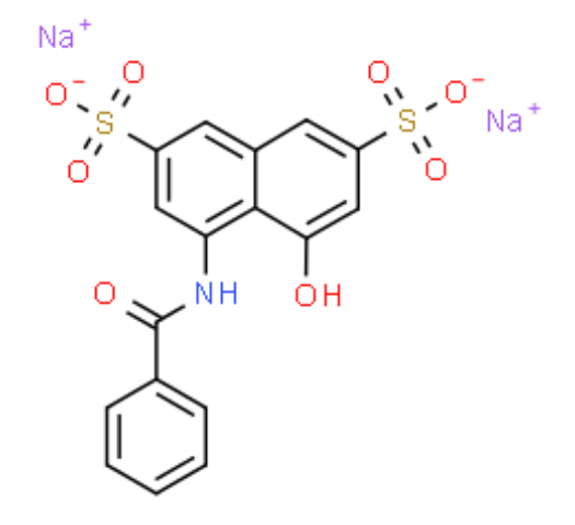 disodium 4-(benzoylamino)-5-hydroxynaphthalene-2,7-disulphonate	