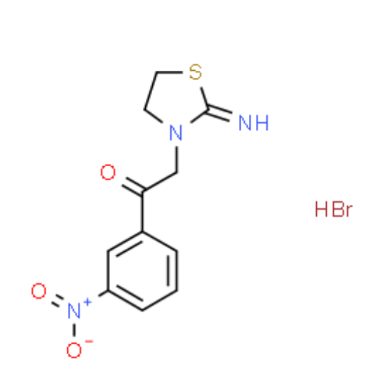 2-(2-iminothiazolidin-3-yl)-1-(3-nitrophenyl) monohydrobromide	