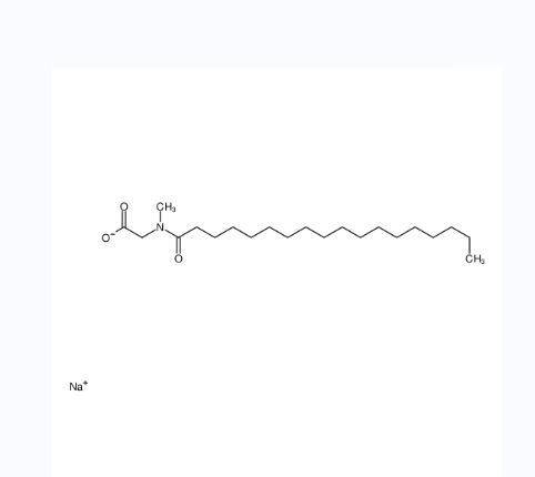 N-甲基-N-(1-氧代十八烷基)氨基乙酸钠	