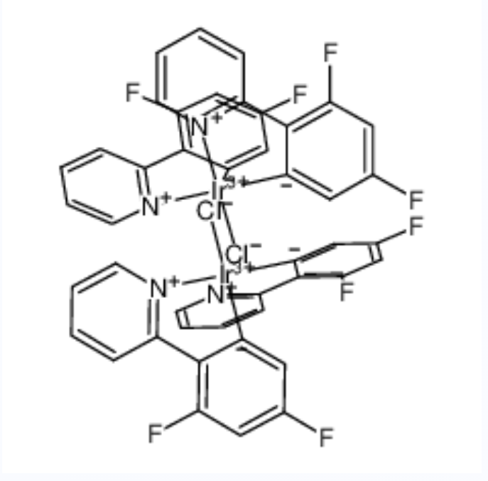 四(2,4-二氟苯基吡啶-C2,N’)(mu-二氯)二铱(III)