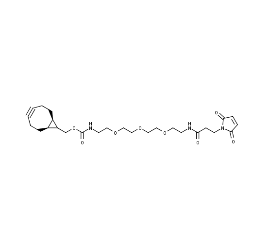 [(1R,8S)-bicyclo[6.1.0]non-4-yn-9-yl]methyl N-{2-[2-(2-{2-[3-(2,5-dioxo-2,5-dihydro-1H-pyrrol-1-yl)propanamido]ethoxy}ethoxy)ethoxy]ethyl}carbamate