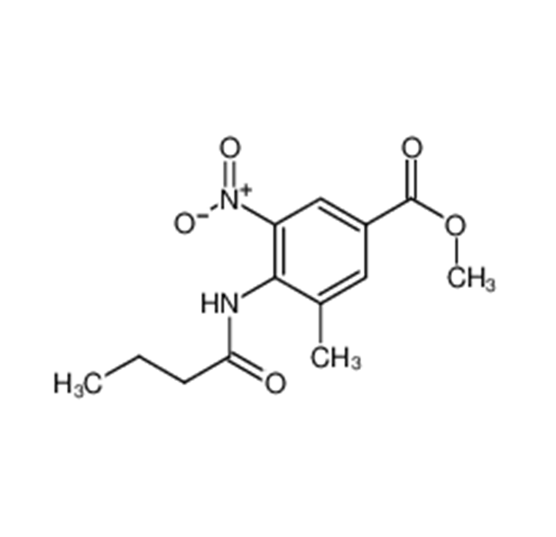 3-甲基-4-丁酰氨基-5-硝基苯甲酸甲酯