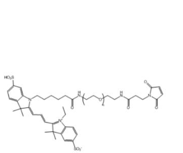 Cy3-PEG-maleimide/MAL，Cy3-聚乙二醇-马来酰亚胺