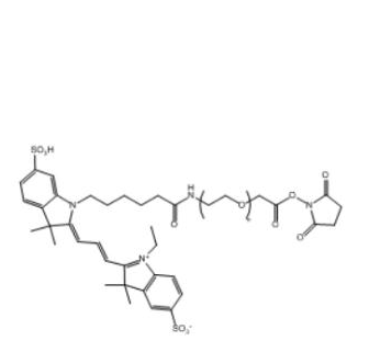 Cy3-PEG-NHS ester，Cy3-聚乙二醇-琥珀酰亚胺活化酯