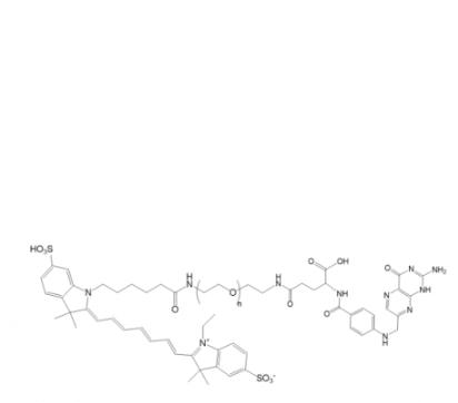 Cy7-PEG-Folate，Cy7-聚乙二醇-叶酸，Cy7-PEG-FA