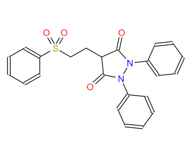 1,2-二(苯基)-4-(2-苯磺酰基乙基)吡唑烷-3,5-二酮