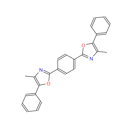 3073-87-8；1,4-二[2-(4-甲基-5-苯基恶唑)]苯