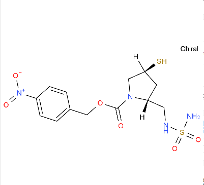 (2S,4S)-2-[[(氨基磺酰基)氨基]甲基]-4-巯基-1-吡咯烷羧酸(4-硝基苯基)甲基