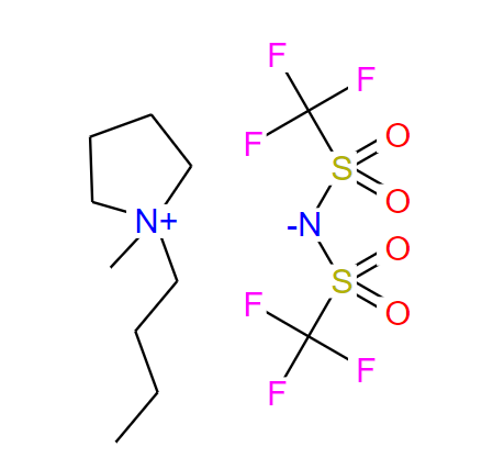 223437-11-4；1-正丁基-1-甲基吡咯烷二(三氟甲基磺酰)酰亚胺