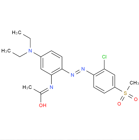 N-[2-[(2-氯-4-甲磺酸基苯基)偶氮]-5-(二乙基氨基)苯基]乙酰胺