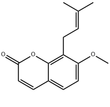 蛇床子素；欧芹酚甲醚；甲氧基欧芩酚；喔斯脑；7-甲氧基-8-异戊烯基香豆素