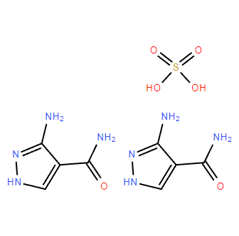 3-氨基-4-甲酰胺基吡唑半硫酸盐
