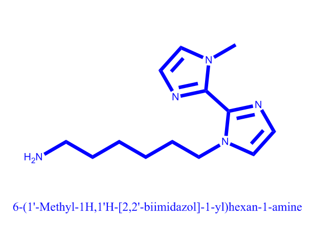 6-(1'-甲基-1H,1'H-[2,2'-联咪唑]-1-基)己-1-胺