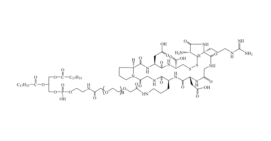 DSPE-PEG-iRGD,磷脂-聚乙二醇-靶向穿膜肽iRGD环肽,DSPE修饰多肽供应