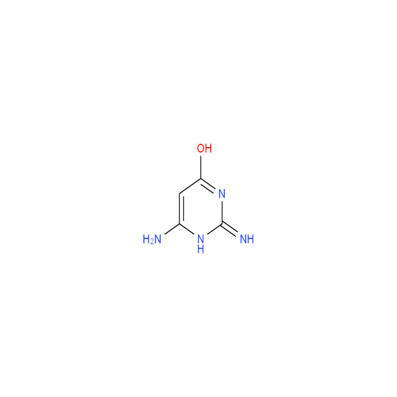 2,4-二氨基-6-羟基嘧啶，CAS No.： 56-06-4。