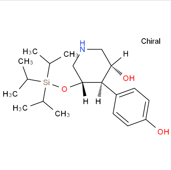 (3R,4R,5S)-4-(4-羟基苯基)-5-(三异丙基硅氧基)-3-哌啶醇