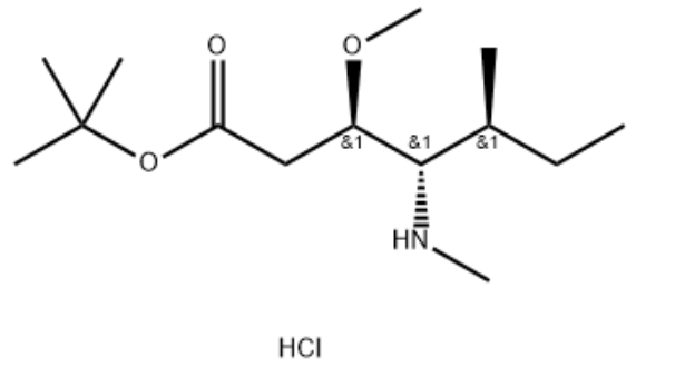 （3R,4S,5S)-叔丁基3-甲氧基-5-甲基-4-(甲基氨基)庚酸酯盐酸盐