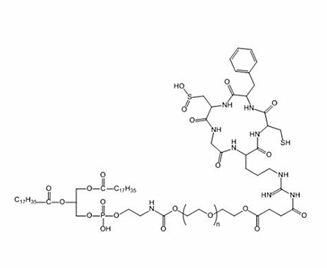 磷脂-聚乙二醇-环肽RGD