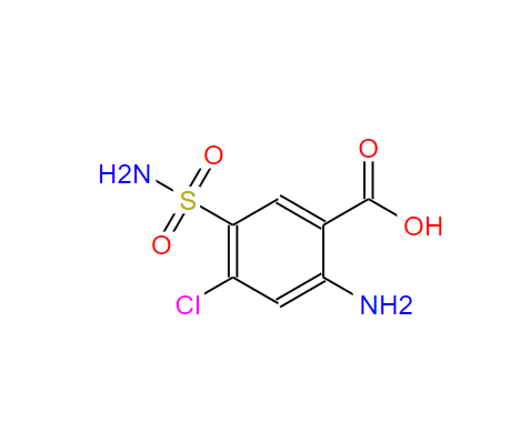 3086-91-7；2-氨基-4-氯-5-磺酰胺苯甲酸