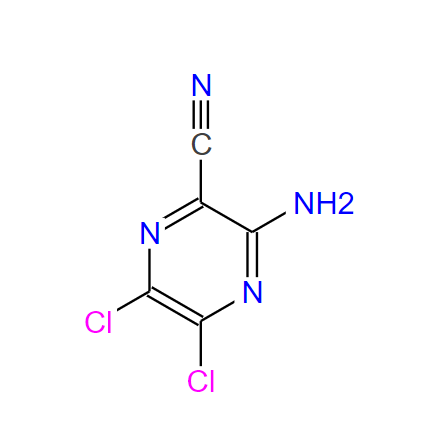 3-氨基-5,6-二氯吡嗪-2-甲腈