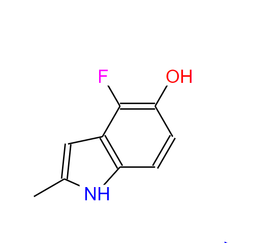 4-氟-5-羟基-2-甲基吲哚