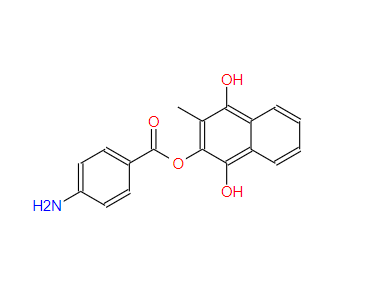 1,4-二羟基-3-甲基-2-萘基4-氨基苯甲酸酯