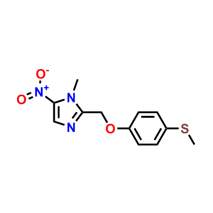 1-甲基-2-((4-甲硫基)苯甲氧基)-5-硝基-1H-咪唑