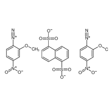 2-甲氧基-4-硝基-苯重氮1,5-萘二磺酸盐(2:1)