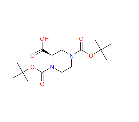 (R)-1-N-BOC-4-N-BOC-哌嗪-2-甲酸