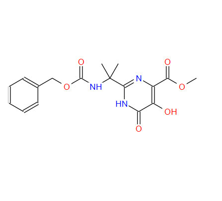 2-(2-(苄氧基羰基氨基)丙-2-基)-5-羟基-6-氧代-1,6-二氢嘧啶-4-甲酸甲酯