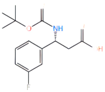 N-叔丁氧羰基-(R)-3-氨基-3-(3-氟苯基)丙酸