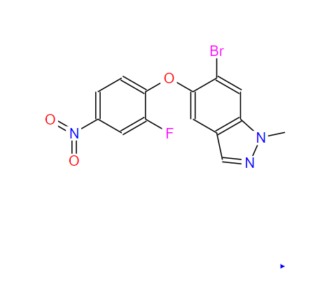 6-溴-5-(2-氟-4-硝基苯氧基)-1-甲基-1H-吲唑