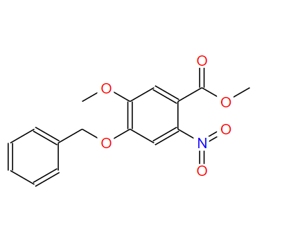 4-苄氧基-5-甲氧基-2-硝基苯甲酸甲酯