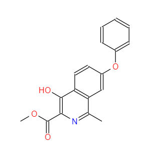 1-甲-4-羟基-7-苯氧基异喹啉-3-甲酸甲酯