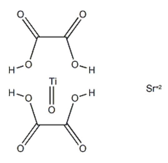 strontium bis[oxalato(2-)-O,O']oxotitanate(2-)