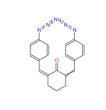 2,6-双(4-叠氮苯亚甲基)环己酮(加约30%水湿润,本品干重约为25g)[用于感光材料的研究]